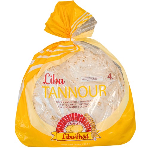 Tunnbröd Liba Tannour 4-p 310g Liba Bröd