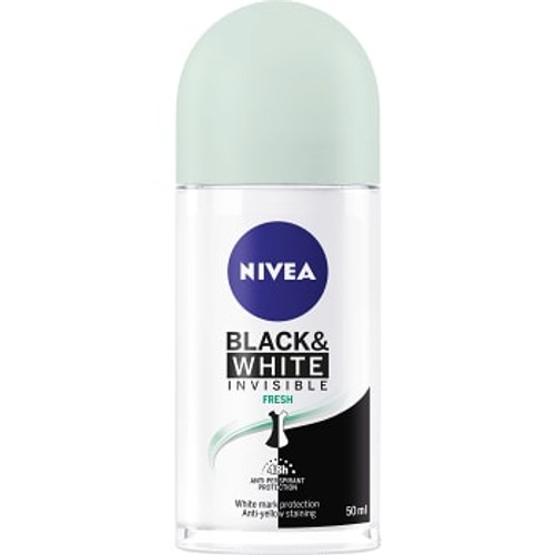Antiperspirant Deo Roll on Black & White Fresh 50ml NIVEA