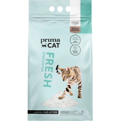 Fresh Unscented kattsand, vit PrimaCat