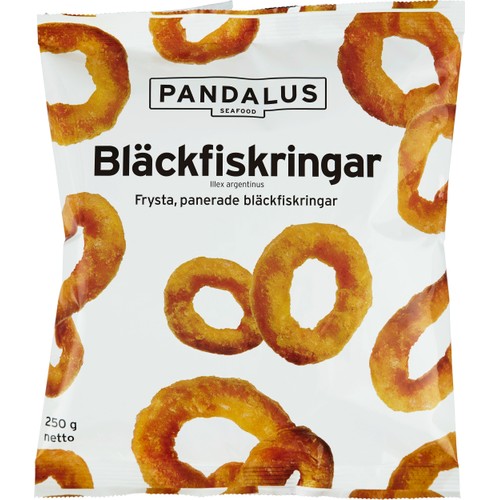 Bläckfiskringar panerade Fryst 250g Pandalus