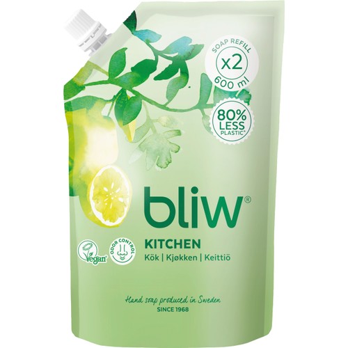 Handtvål Kök Refill 600ml Bliw