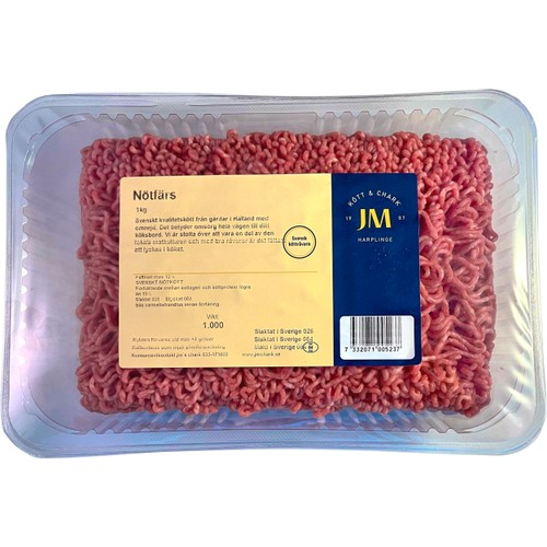 Nötfärs 1kg JM Kött & Chark