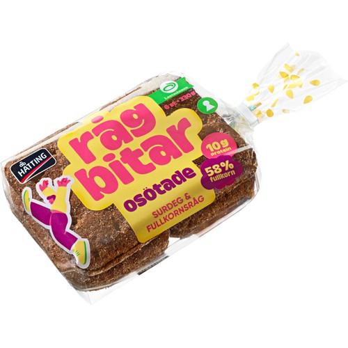 Rågbitar osötade 6-p 330g Hatting