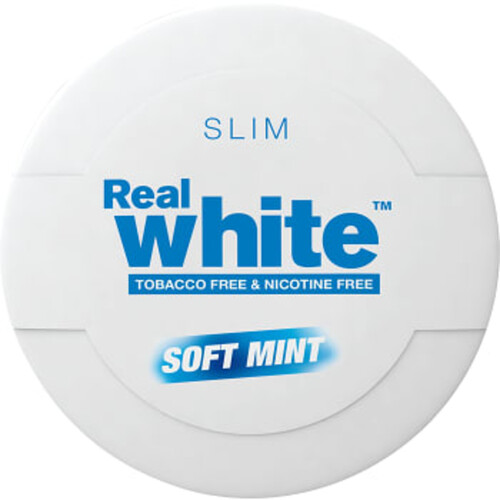Real white Soft mint Slim Portionssnus 16,8g 1-p KickUp