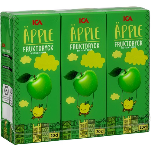 Fruktdryck Äppel 3-p 60ml ICA