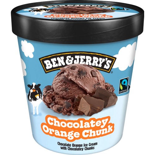 Glass Chocolatey orange chunk 465ml Ben & Jerrys