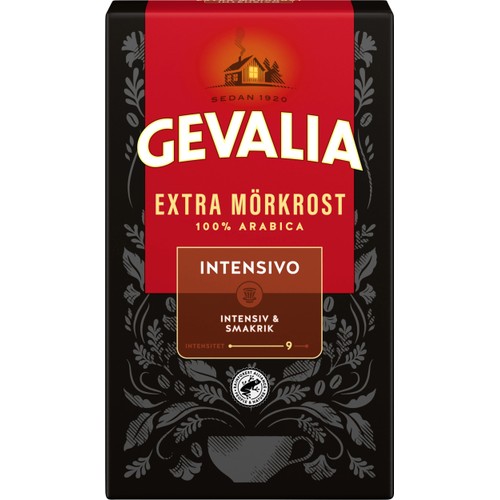 Bryggkaffe, Intensivo, Extra mörkrost, 425g, Gevalia