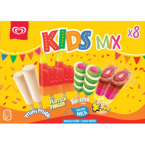 Glass Flerpack Kids mix 8-p GB Glace