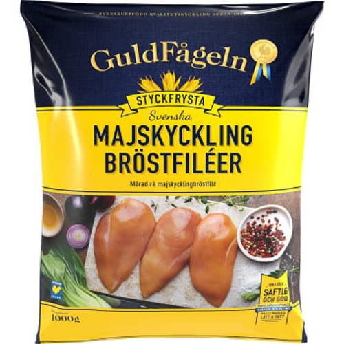 Majskycklingbröstfiléer Fryst 1kg Guldfågeln