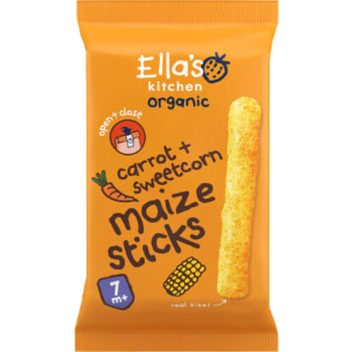 Maize Sticks Majs + Morot 16 Gram Ellas Kitchen