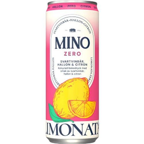 Läsk Zero Hallon Svartvinbär 33cl Mino