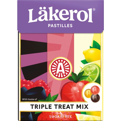 Pastiller Triple Treat Big Pack 75g Läkerol