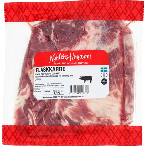 Fläskkarré i bit ca 1kg Nyhléns Hugosons