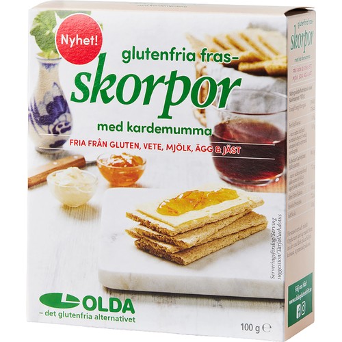 Frasskorpor glutenfria 100g Olda