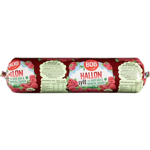 Hallonsylt Lättsockrad Refill 740g BOB