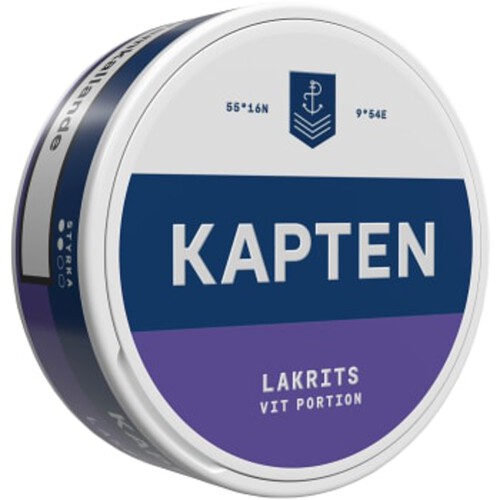 Kapten Lakrits Portionssnus Tobacco House of Sweden AB