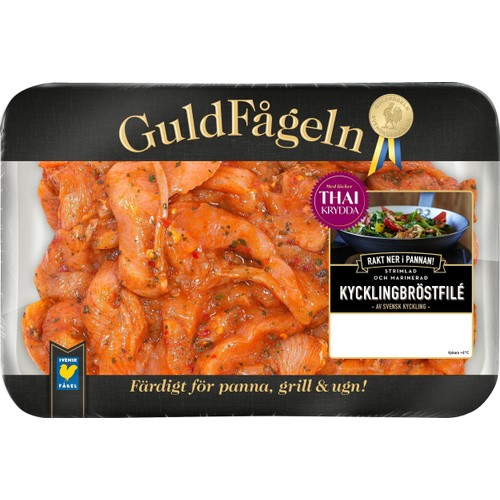 Kyckling Färsk Thai Strimlad 600g Guldfågel