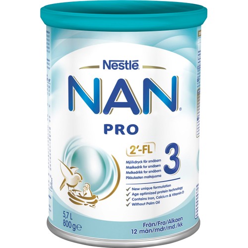 Mjölkersättning Nan Pro 3 12 mån 800g Nestle
