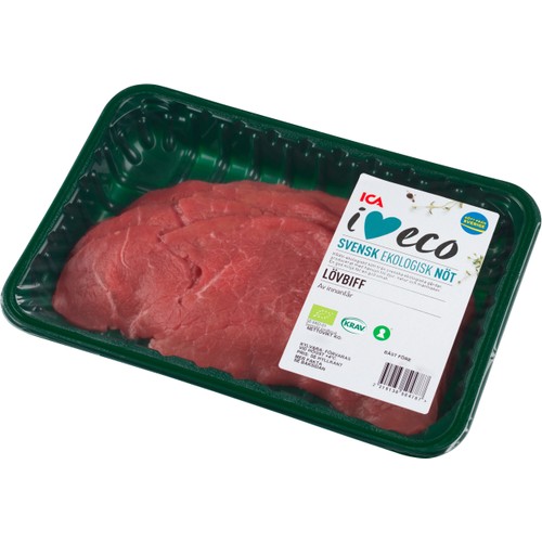 Lövbiff innanlår ca 450g KRAV ICA I love eco