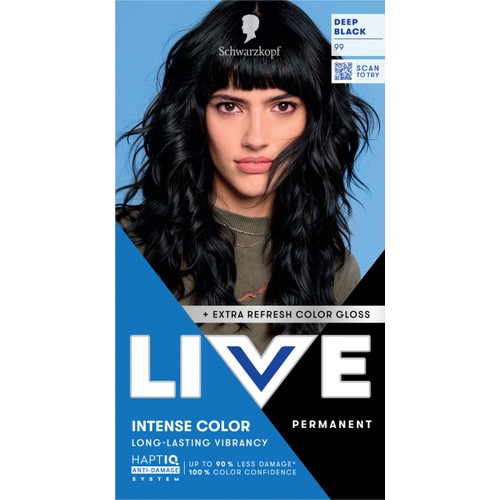 Hårfärg 99 Deep Black 1-p Schwarzkopf Live