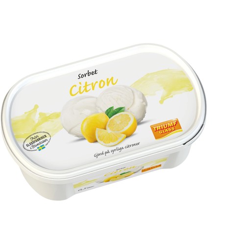 Citronsorbet 500ml Triumf Glass