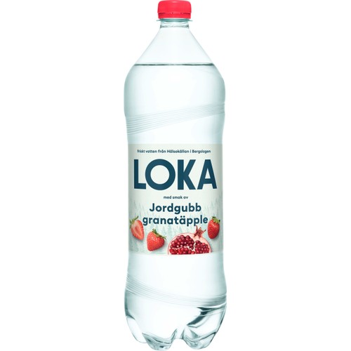 Kolsyrat vatten Jordgubb/Granatäpple 1.5l Loka