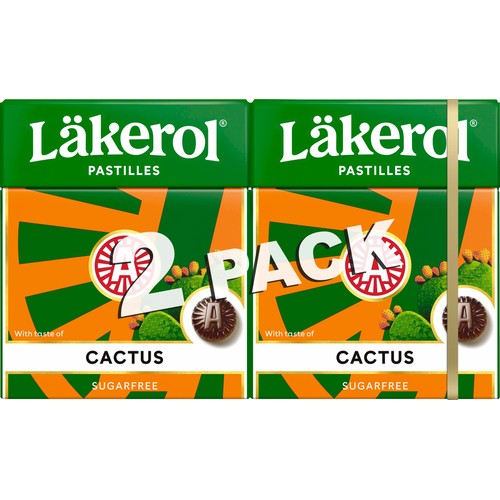 Halstabletter Cactus Sockerfri 2-p 50g Läkerol