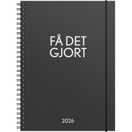 Kalender Få det gjort svart 2026