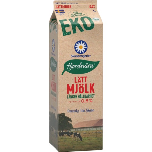 Lättmjölk lång hållbarhet Ekologisk 1000ml Skånemejerier Hjordnära