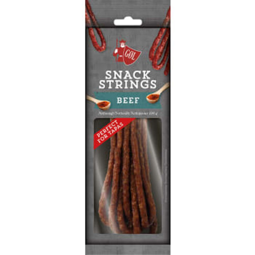 Ölkorv Snack Strings Beef 100g Göl