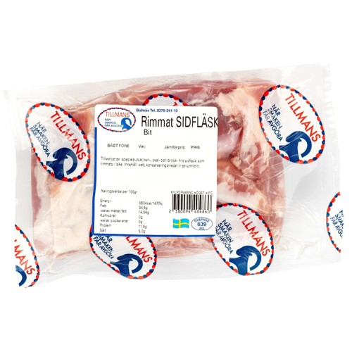 Sidfläsk Rimmad Bit ca 300g Tillmans
