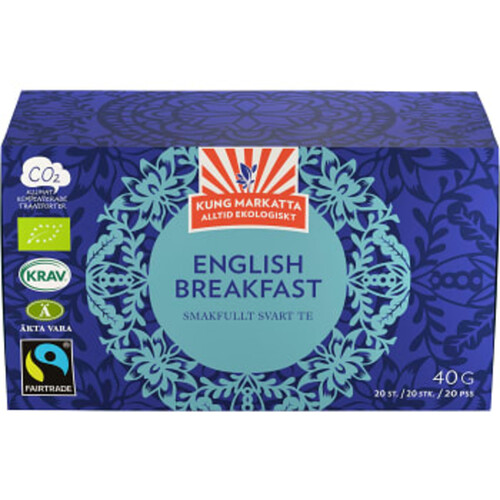 Te English breakfast 20-p KRAV Kung markatta