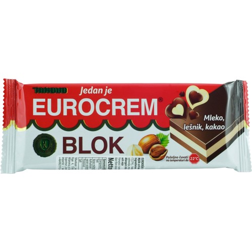 Mjölk- och Kakaokrämgodis Eurokrem 100g Swisslion Takovo