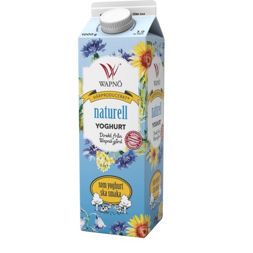 Yoghurt Naturell 3 % 1kg Wapnö