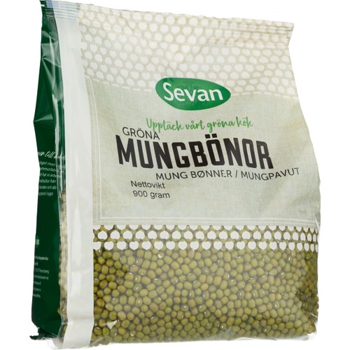 Mungbönor Gröna 900g Sevan
