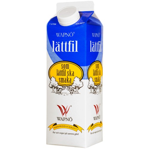 Lättfil 0,5% 1l Wapnö