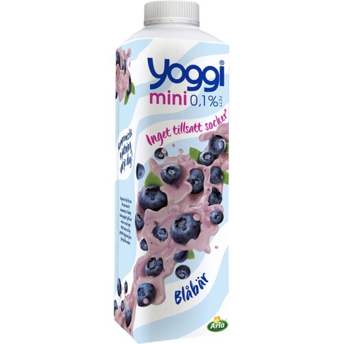 Yoghurt Mini Blåbär 0,1% 1000g Yoggi®