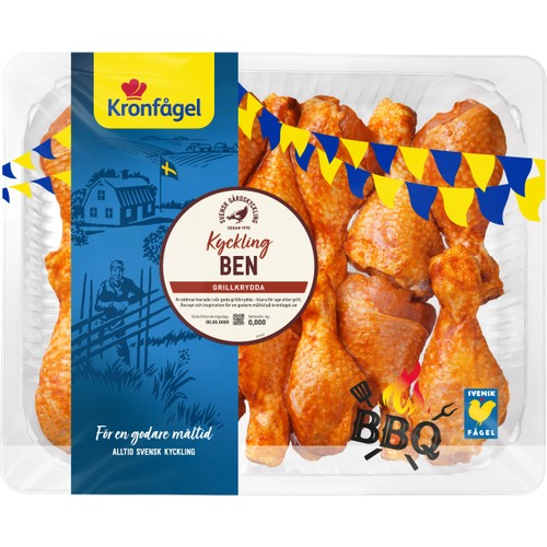 Kycklingben med Grillkrydda ca 1,8kg Kronfågel