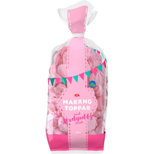 Marängtoppar Jordgubb 120g ICA