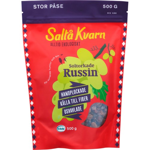 Soltorkade Russin 500g KRAV Saltå Kvarn