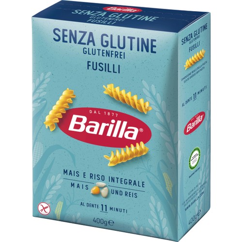 Pasta Fusilli Glutenfri 400g Barilla
