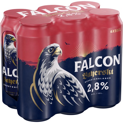 Öl Bayersk  2,8% 50cl 6-p Falcon
