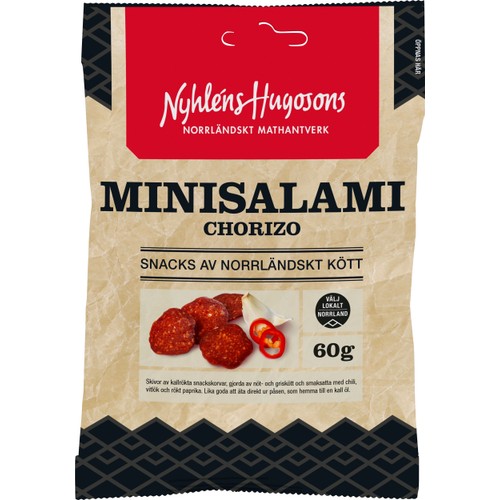 Minisalami Chorizo 60g Nyhléns Hugosons