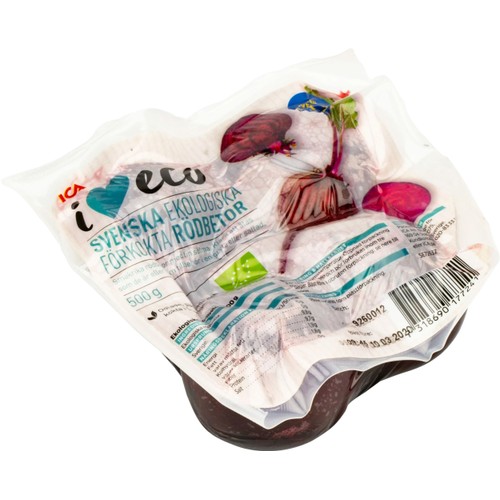 Rödbeta förkokta Ekologiska 500g ICA I love eco