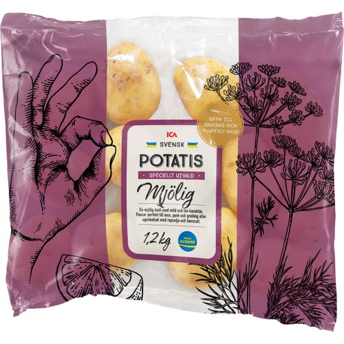 Mjölig potatis 1,2kg Klass 1 ICA