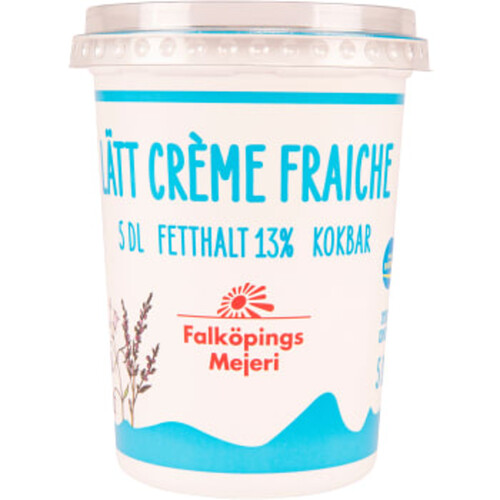 Lätt Crème Fraiche 13% 5dl Falköpings Mejeri