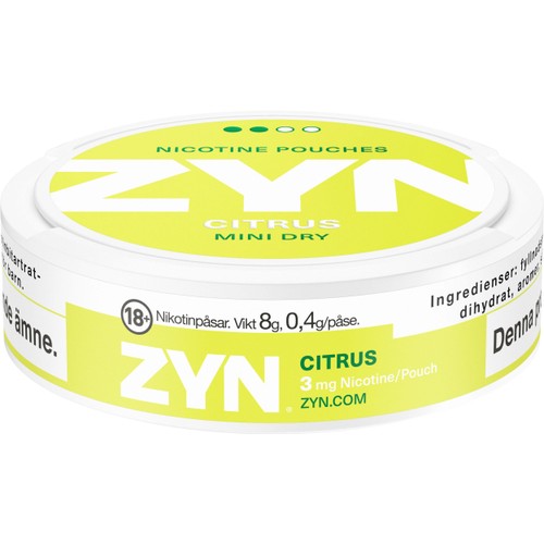 Nikotin utan tobak Mini Dry Citrus 1-p Zyn