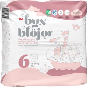 Byxblöjor Strl 6 13-20kg 32-p ICA