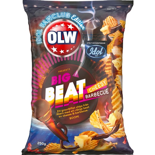 Chips Cheesy BBQ 250g OLW
