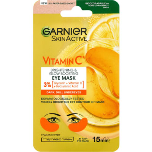 Ögonmask Vitamin C Brightening & Glow boosting Eye mask 1-p Garnier